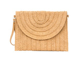 Straw Foldover Convertible Clutch king-general-store-5710.myshopify.com