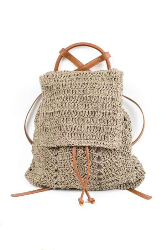 Woven Straw Backpack king-general-store-5710.myshopify.com