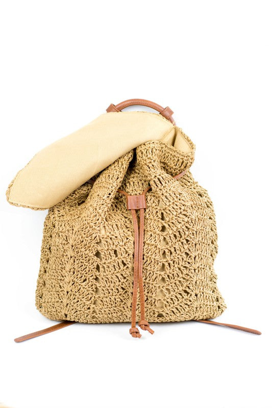 Woven Straw Backpack king-general-store-5710.myshopify.com