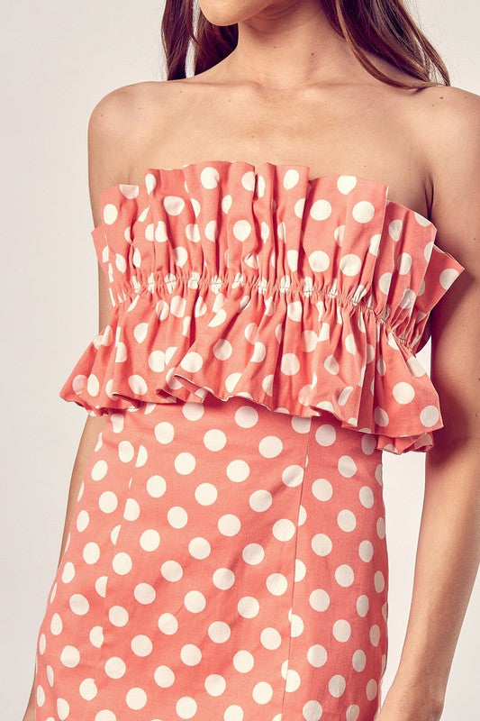 Ruffle Polka Dot Mini Dress king-general-store-5710.myshopify.com