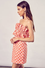 Ruffle Polka Dot Mini Dress king-general-store-5710.myshopify.com