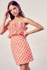 Ruffle Polka Dot Mini Dress king-general-store-5710.myshopify.com