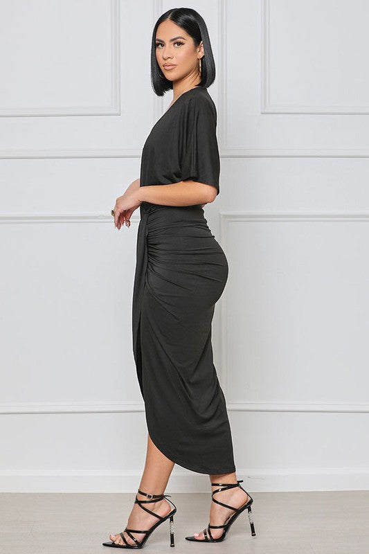 Black Deep-V Maxi Dress king-general-store-5710.myshopify.com