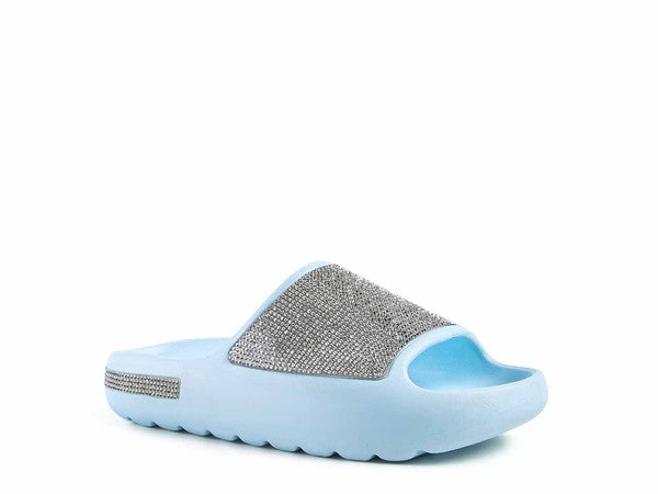 DUMBA Diamante Pool Sliders king-general-store-5710.myshopify.com