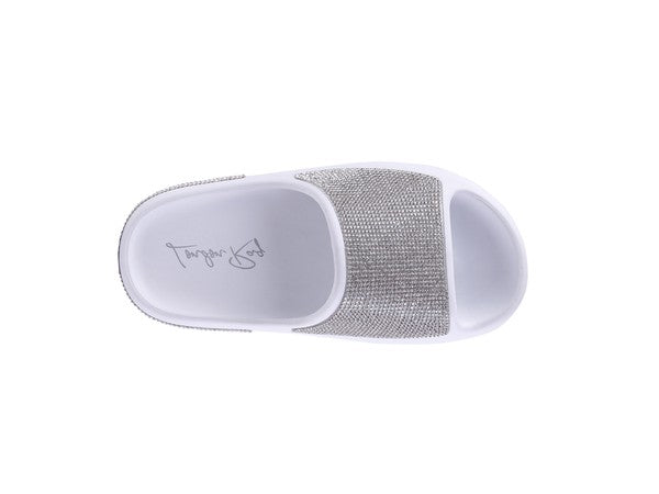 DUMBA Diamante Pool Sliders king-general-store-5710.myshopify.com