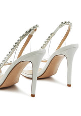 Camarine Clear Stiletto Sling-Back king-general-store-5710.myshopify.com