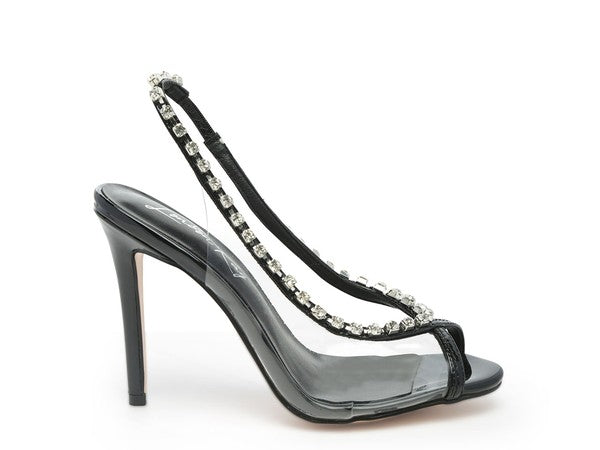 Camarine Clear Stiletto Sling-Back king-general-store-5710.myshopify.com