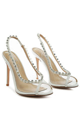 Camarine Clear Stiletto Sling-Back king-general-store-5710.myshopify.com