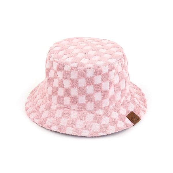 CC Checkered Terry Cloth Bucket