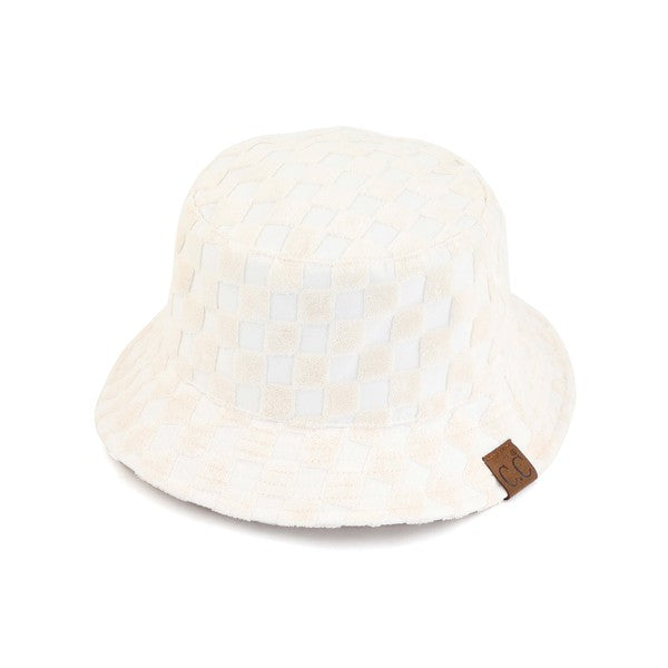 CC Checkered Terry Cloth Bucket