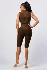 CRIS CROSS SEXY BANDAGE ROMPER king-general-store-5710.myshopify.com