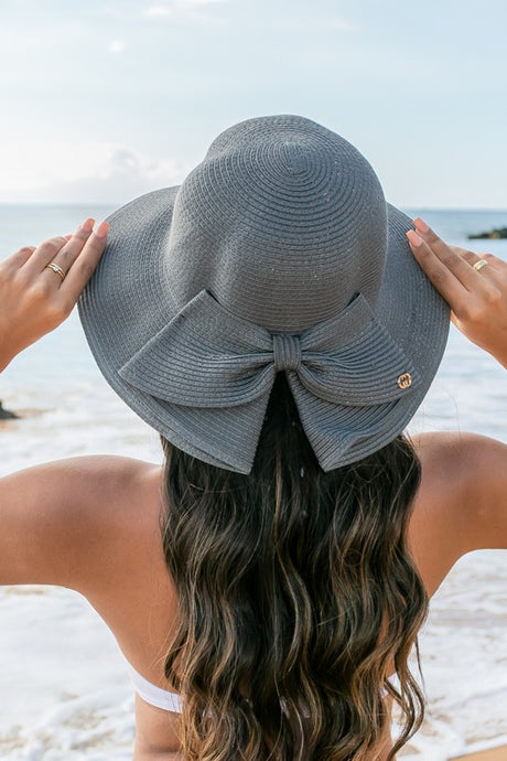 Bow Back Straw Bucket Hat king-general-store-5710.myshopify.com