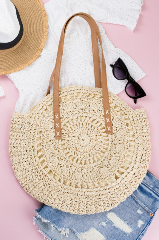 Straw Circle Tote king-general-store-5710.myshopify.com