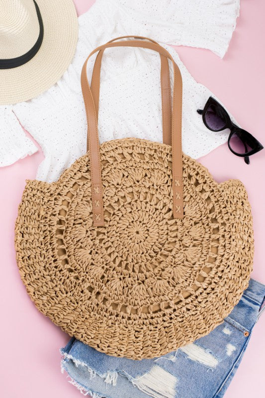 Straw Circle Tote king-general-store-5710.myshopify.com