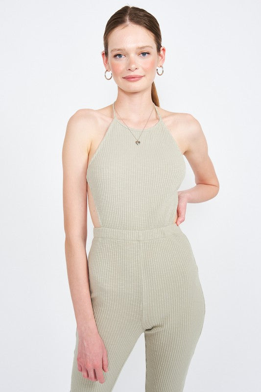 HALTER NECK JUMPSUIT WITH OPEN BACK king-general-store-5710.myshopify.com