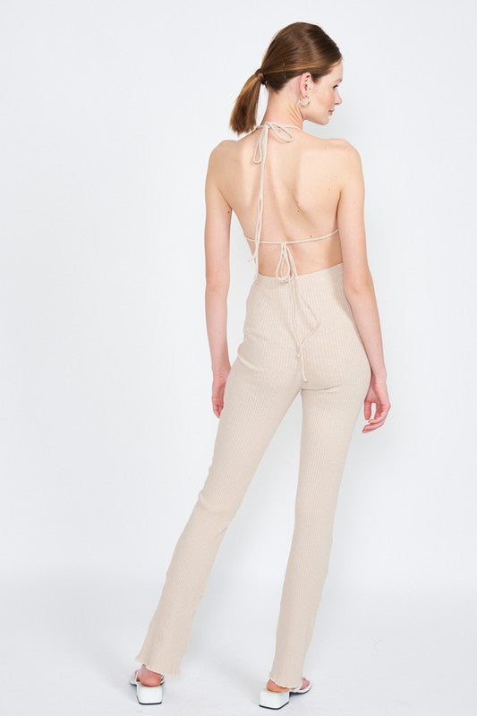 HALTER NECK JUMPSUIT WITH OPEN BACK king-general-store-5710.myshopify.com