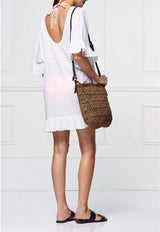 White Ruffle Cover-up king-general-store-5710.myshopify.com