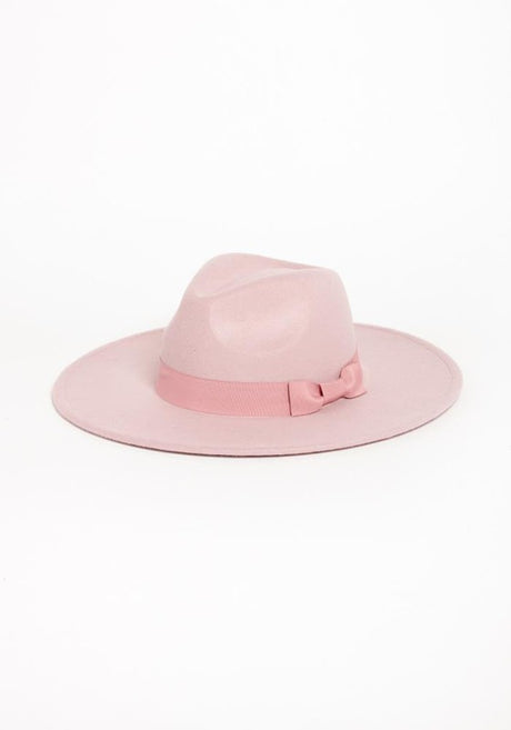 WIDE BRIM RIBBON FEDROA HAT king-general-store-5710.myshopify.com