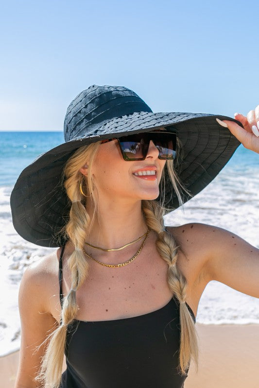 Classic Bow Accent Sunhat Extra Wide Brim king-general-store-5710.myshopify.com