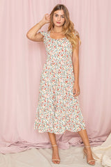 Flutter Sleeve Ditsy Floral Sundress