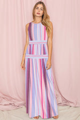 Sleeveless Mix Stripe Maxi Dress king-general-store-5710.myshopify.com