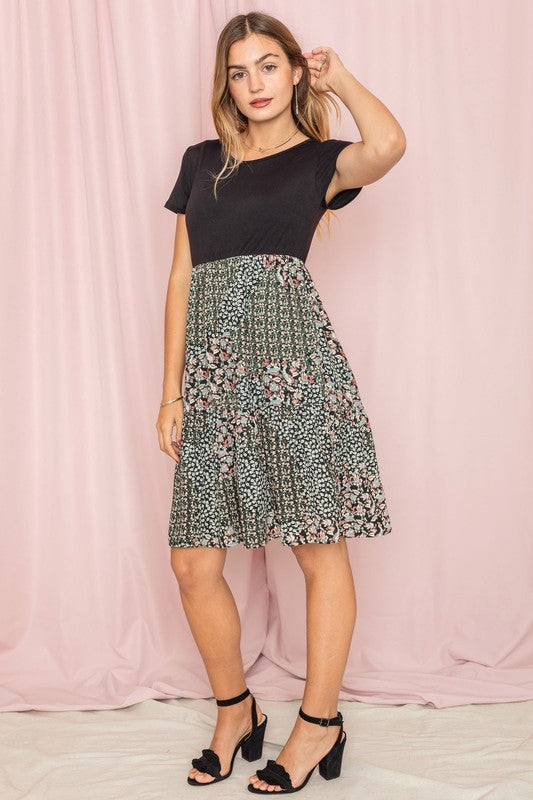 Floral Mix Print Midi Dress king-general-store-5710.myshopify.com