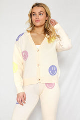 Smiley Sweater Cardigan king-general-store-5710.myshopify.com