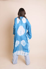 Tie-Dye Longline Kimono with Full Sleeves king-general-store-5710.myshopify.com