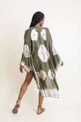 Tie-Dye Longline Kimono with Full Sleeves king-general-store-5710.myshopify.com