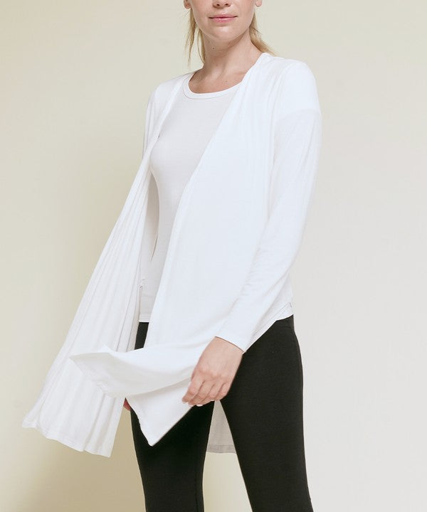 Bamboo Solid Long Cardigan king-general-store-5710.myshopify.com