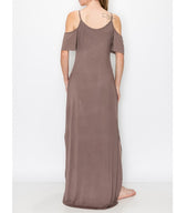 BAMBOO Cold Shoulder Maxi Dress king-general-store-5710.myshopify.com