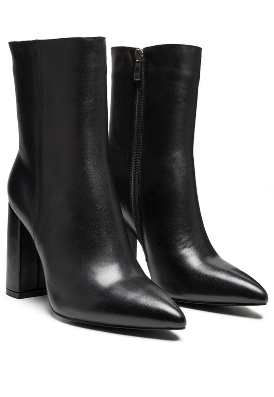 MARGEN ANKLE-HIGH POINTED TOE BLOCK HEELED BOOT king-general-store-5710.myshopify.com