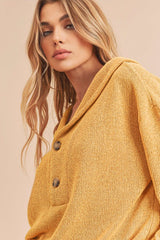 Relaxed Fit Button Front Hanna Pullover