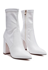 LONDON RAG ZAHARA POINTED BLOCK HEELED BOOT king-general-store-5710.myshopify.com