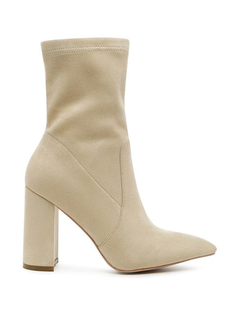 LONDON RAG ZAHARA POINTED BLOCK HEELED BOOT king-general-store-5710.myshopify.com