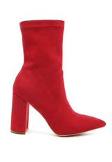 LONDON RAG ZAHARA POINTED BLOCK HEELED BOOT king-general-store-5710.myshopify.com