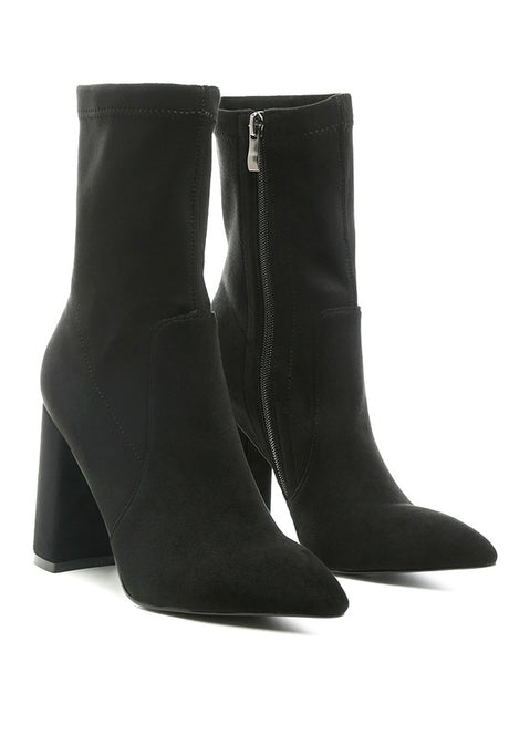 LONDON RAG ZAHARA POINTED BLOCK HEELED BOOT king-general-store-5710.myshopify.com