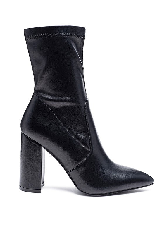 LONDON RAG ZAHARA POINTED BLOCK HEELED BOOT king-general-store-5710.myshopify.com