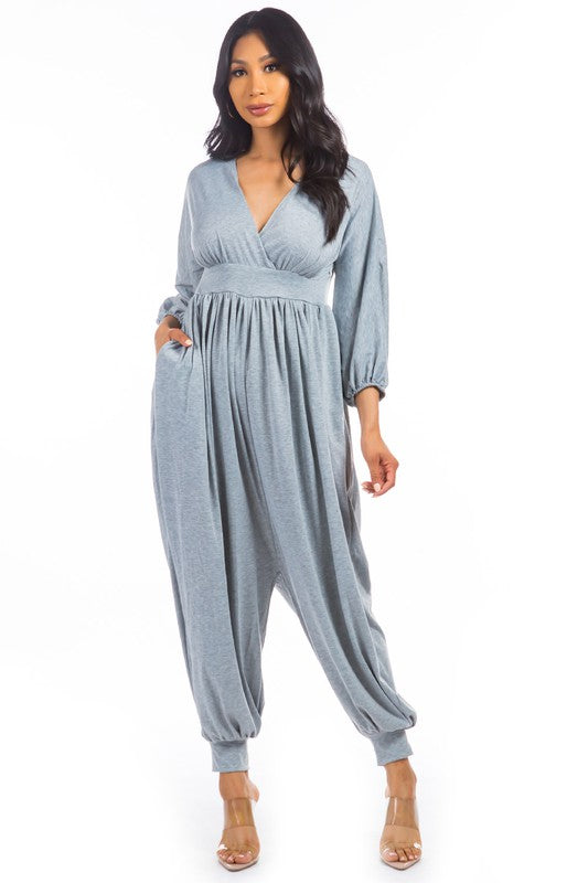 Grey Harem Pant Jumpsuit king-general-store-5710.myshopify.com