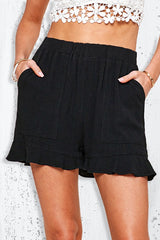 Dahlia Flare Hem Relaxed Shorts