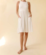 BAMBOO Amy Knee Length Dress in Ivory king-general-store-5710.myshopify.com