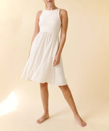 BAMBOO Amy Knee Length Dress in Ivory king-general-store-5710.myshopify.com