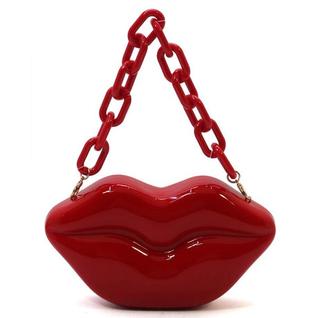 Acrylic Hard Case Lips Clutch Crossbody Bag king-general-store-5710.myshopify.com