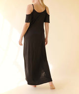 BAMBOO Cold Shoulder Maxi Dress king-general-store-5710.myshopify.com