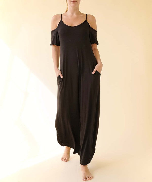 BAMBOO Cold Shoulder Maxi Dress king-general-store-5710.myshopify.com