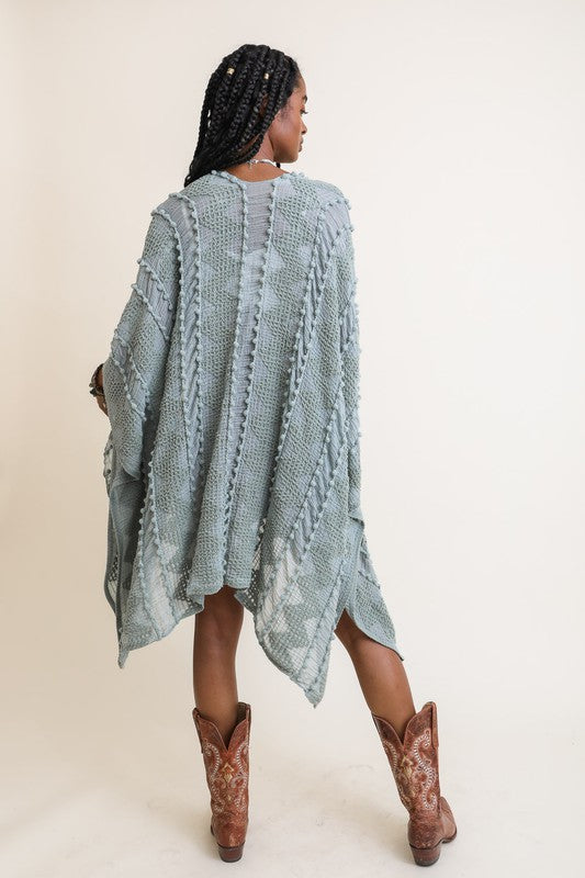 Embroidered Zig Zag Soft Kimono king-general-store-5710.myshopify.com