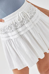 Trim Lace with Folded Detail Skirt