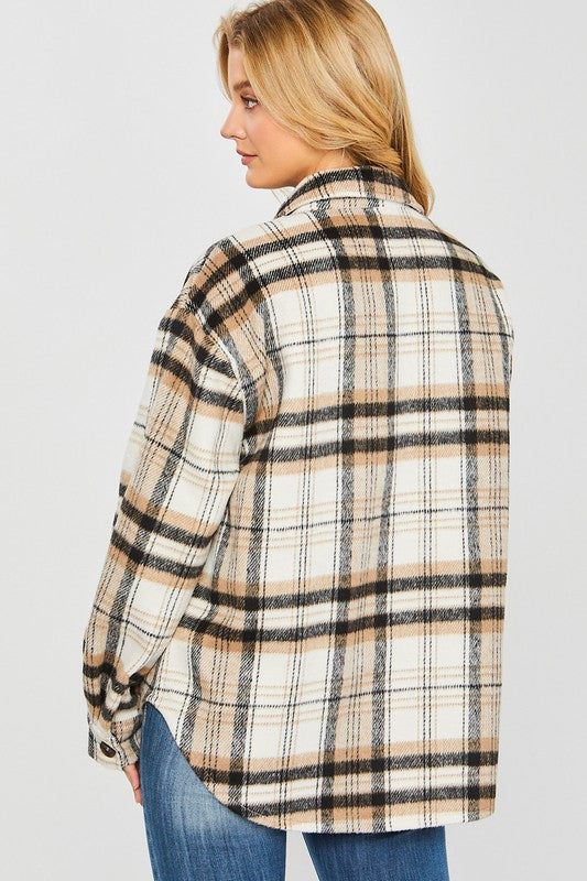 Plaid Bust Pocket Shacket king-general-store-5710.myshopify.com