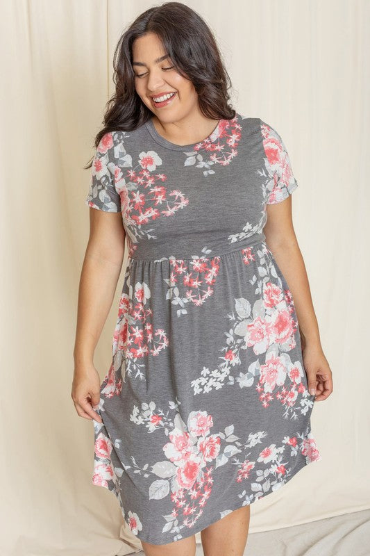 Vintage Floral Midi Dress king-general-store-5710.myshopify.com