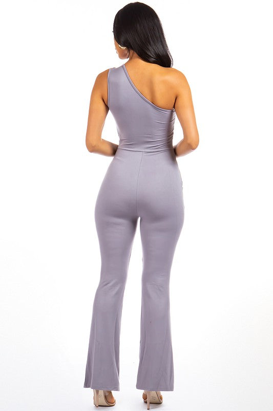 Grey Sexy Zipper Up Jumpsuit king-general-store-5710.myshopify.com